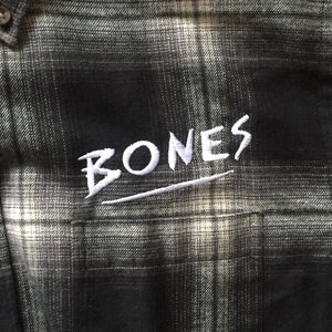 Bones Check Shirt black/white