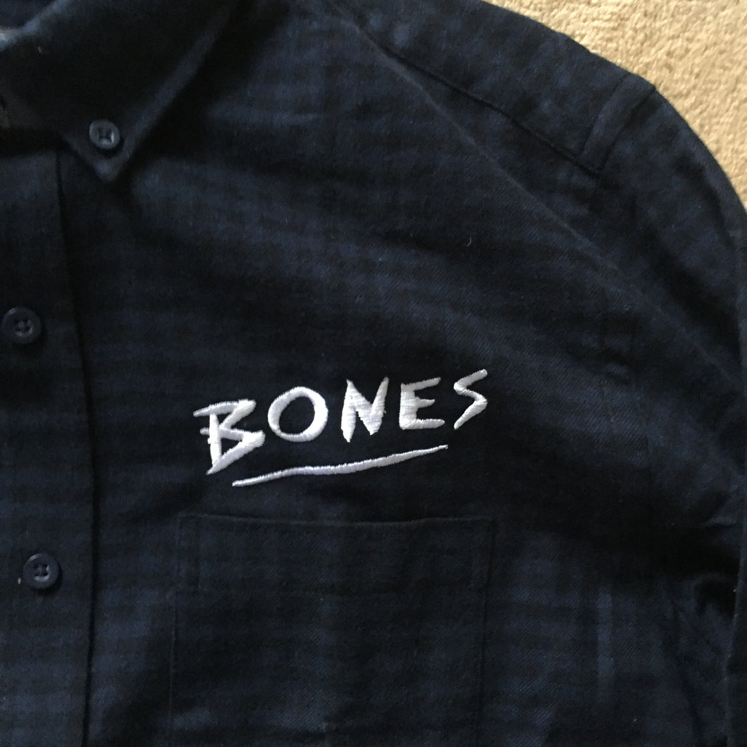 Bones Check Shirt blue/black